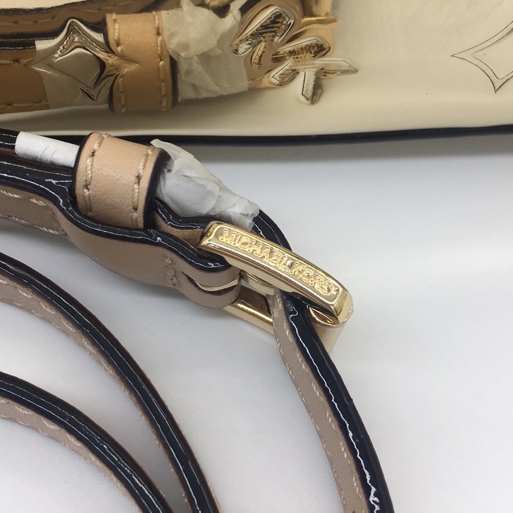 MICHAEL KORS EMMY LARGE DOME SATCHEL PALE GOLD - Picture 12 of 16